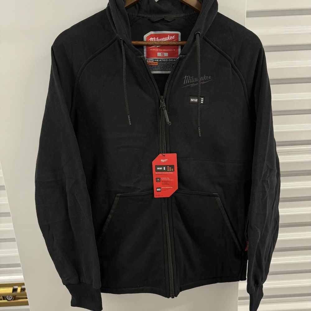Milwaukee M12 Heated Hoodie Kit Mens S Black 306B-21S NWT Battery Charger